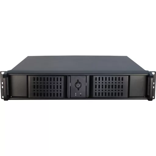 Inter-Tech 2U-2098-SK Rack Fekete