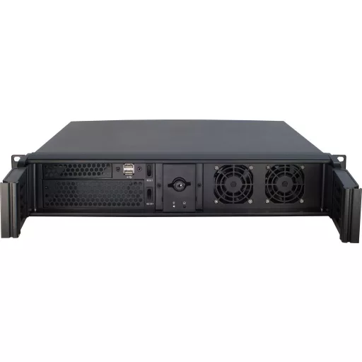 Inter-Tech 2U-2098-SK Rack Fekete