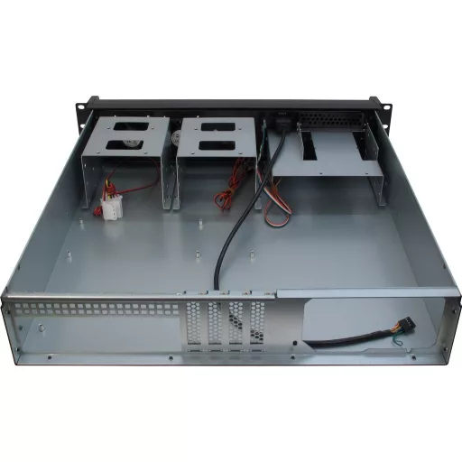 Inter-Tech 2U-2098-SK Rack Fekete