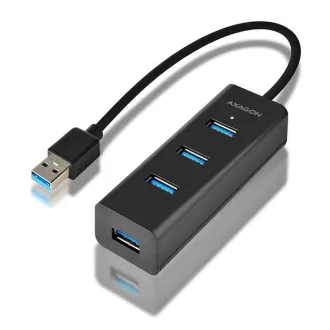   Axagon HUE-S2B hálózati csatlakozó USB 3.2 Gen 1 (3.1 Gen 1) Type-A 5000 Mbit/s Fekete