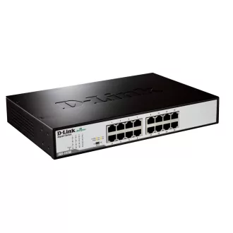   D-Link DGS-1016D/E hálózati kapcsoló Beállítást nem igénylő (unmanaged) Fekete, Fémes