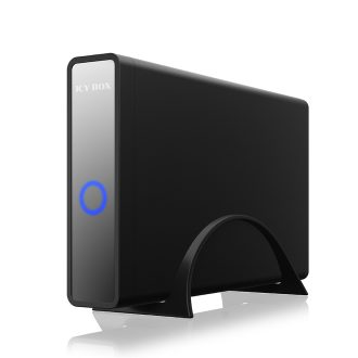 ICY BOX IB-382H-C31 HDD/SSD ház Fekete 2.5/3.5"