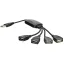 Akyga AK-AD-13 hálózati csatlakozó USB 2.0 Fekete