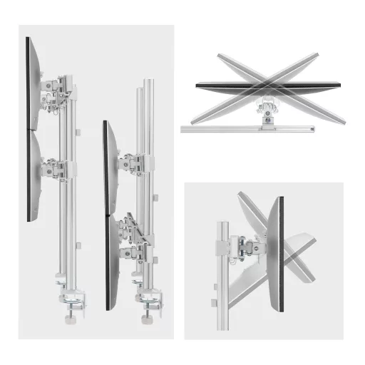 StarTech.com 6-MONITOR-ARM-A asztali TV konzol 81,3 cm (32") Fehér