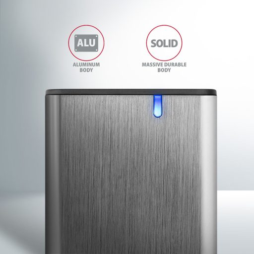 Axagon EEM2-SG2 tárolóegység burkolat Külső SSD ház Szürke M.2