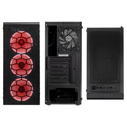 Kolink Observatory Lite Mesh Midi Tower Fekete