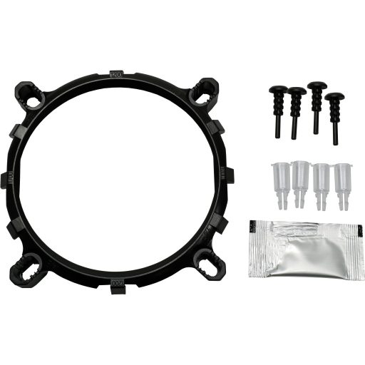 Inter-Tech 4P90 Bulk Processzor Hűtő 9,2 cm Fekete 1 db