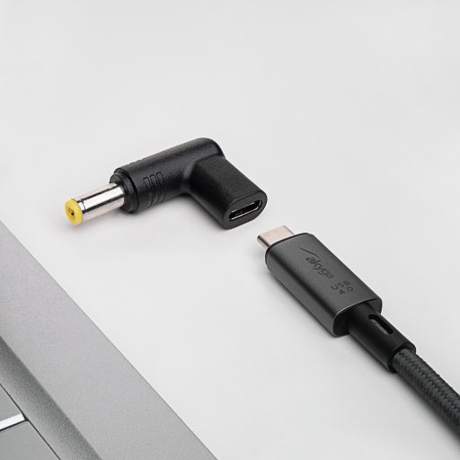 Akyga AK-ND-C01 csatlakozó átlakító USB-C 5.5 x 2.5 mm Fekete