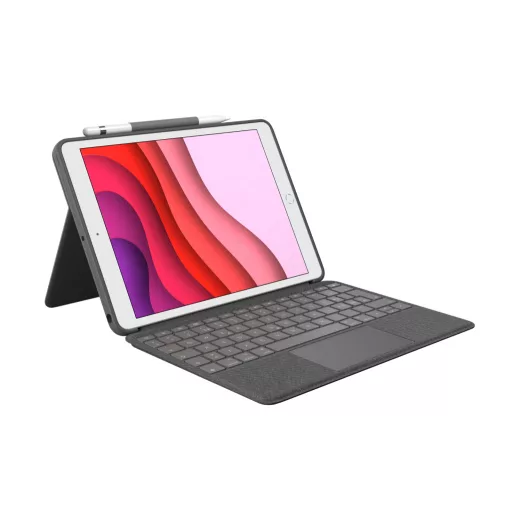 Logitech 920-009609 billentyűzet mobil eszközhöz QWERTZ Svájc Smart Connector Grafit