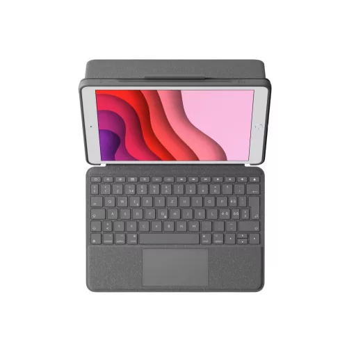 Logitech 920-009609 billentyűzet mobil eszközhöz QWERTZ Svájc Smart Connector Grafit
