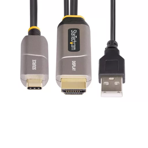 StarTech.com 145B-USBC-HDMI4K-AOC video átalakító kábel 9,15 M USB C-típus HDMI A-típus (Standard) Fekete