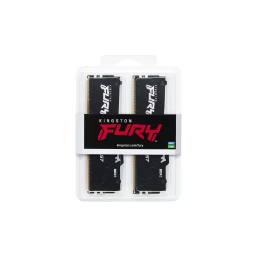 Kingston Technology FURY Beast RGB 128 GB 2 x 64 GB DDR5 5600 MT/másodperc 288-pin DIMM