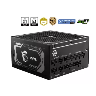 MSI MAG A1250GL PCIE5 1250 W 24-pin ATX ATX Fekete
