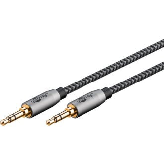 Goobay 65275 audio kábel 3 M 3.5mm TRS Szürke, Ezüst