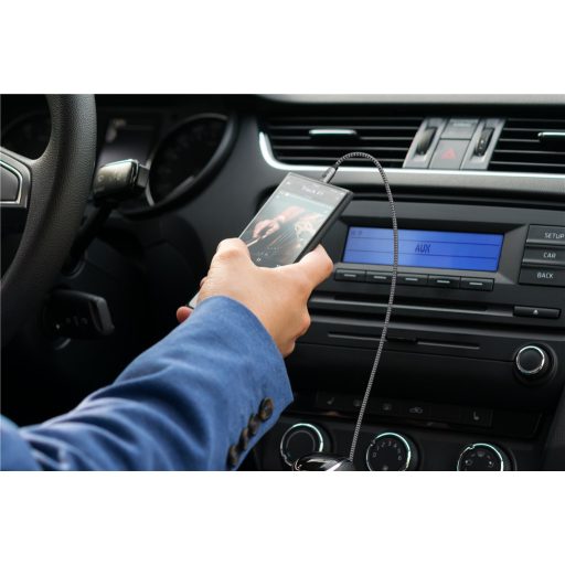 Goobay 65275 audio kábel 3 M 3.5mm TRS Szürke, Ezüst