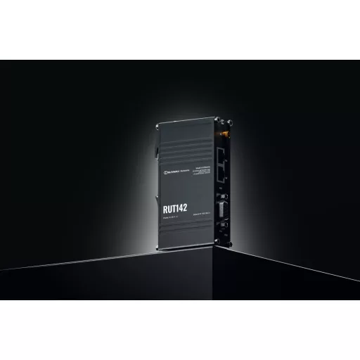 Teltonika RUT142 (EU) Ethernet router, vezetéknélküli router Fast Ethernet Egysávos (2,4 GHz) Fekete
