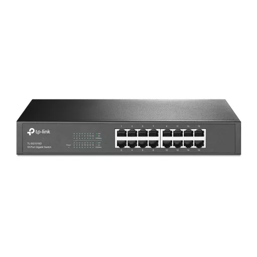 TP-Link TL-SG1016D Beállítást nem igénylő (unmanaged) Gigabit Ethernet (10/100/1000) Fekete