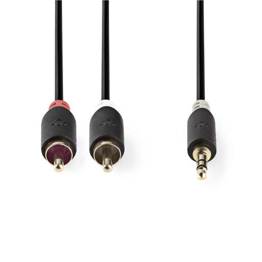Nedis CABW22200AT100 audio kábel 10 M 3.5mm 2 x RCA Antracit