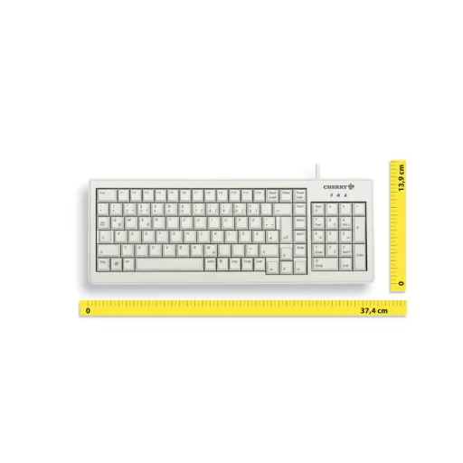 CHERRY XS billentyűzet Otthoni USB QWERTZ Német Szürke