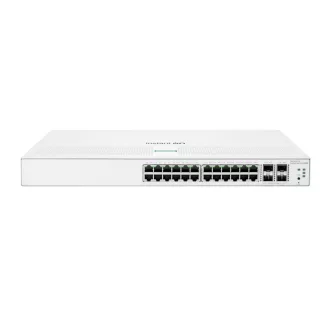   HPE Aruba Networking Networking Instant On Switch 24p Gigabit 4p SFP+ 1930 Vezérelt L2/L3/L4 Gigabit Ethernet (10/100/1000) 1U Fehér