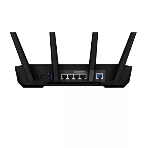 ASUS TUF Gaming AX3000 V2 vezetéknélküli router Gigabit Ethernet Kétsávos (2,4 GHz / 5 GHz) Fekete, Narancssárga