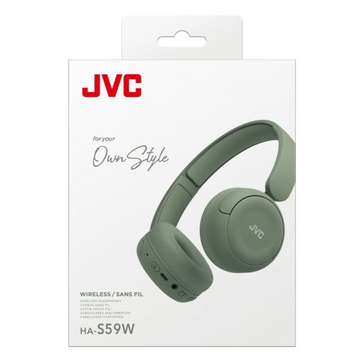 JVC HA-S59W Headset Vezetékes és vezeték nélküli Fejpánt Zene/általános USB C-típus Bluetooth Zöld