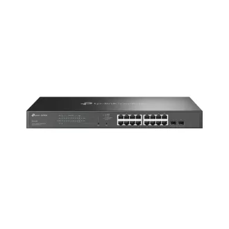   TP-Link Omada SG2218P hálózati kapcsoló Vezérelt L2/L2+ Gigabit Ethernet (10/100/1000) Ethernet-áramellátás (PoE) támogatása 1U Fekete