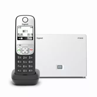 GIGASET ECO DECT Telefon A690 AM IP bázis, fekete