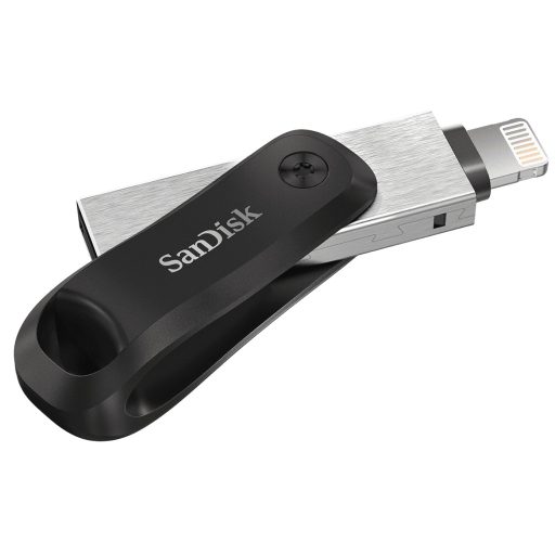 SanDisk iXpand USB flash meghajtó 64 GB USB Type-A / Lightning 3.2 Gen 2 (3.1 Gen 2) Fekete, Ezüst