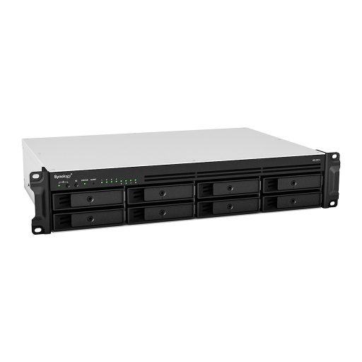Synology RackStation RS1221+ tárolószerver NAS Rack (2U) Ryzen Embedded V1500B 4 GB DDR4 0 TB DiskStation Manager Fekete