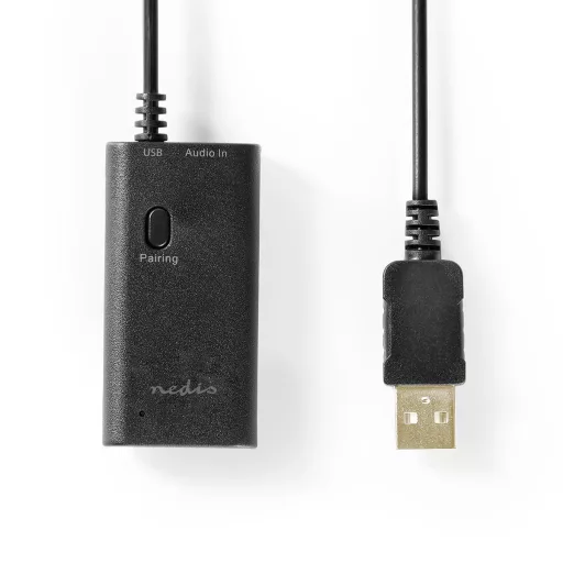 Nedis BTTR050BK vezeték nélküli audio adóegység AUX + USB 10 M Fekete