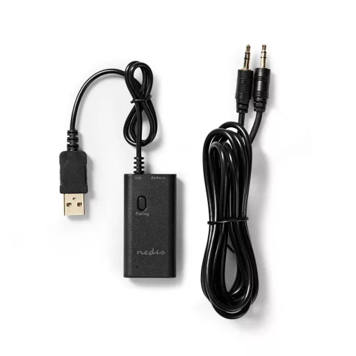Nedis BTTR050BK vezeték nélküli audio adóegység AUX + USB 10 M Fekete