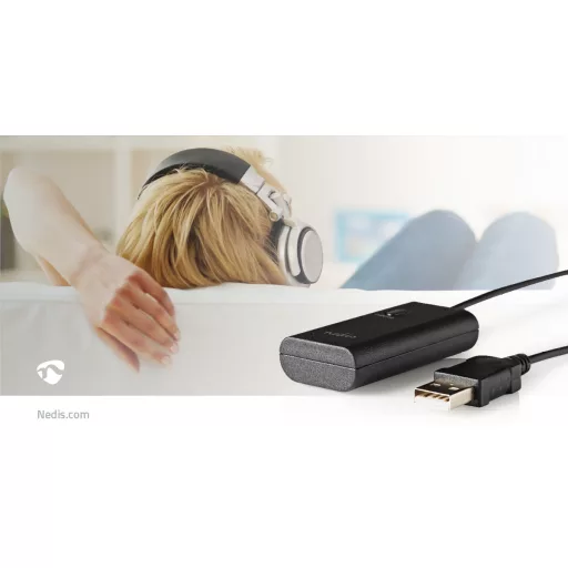 Nedis BTTR050BK vezeték nélküli audio adóegység AUX + USB 10 M Fekete
