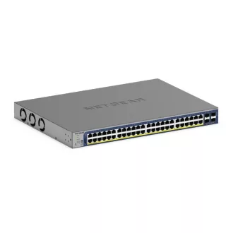   NETGEAR GS752TXP Vezérelt L2/L3/L4 10G Ethernet (100/1000/10000) Ethernet-áramellátás (PoE) támogatása Fekete