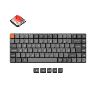  Keychron K3M-H1-DE billentyűzet Otthoni/irodai USB + RF Wireless + Bluetooth Német Szürke