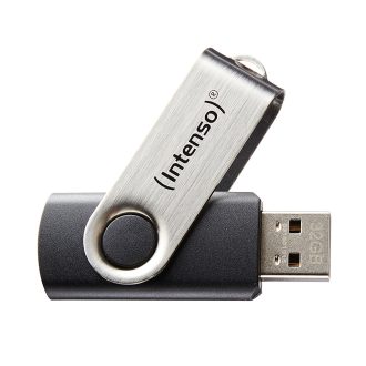   Intenso Basic Line USB flash meghajtó 16 GB USB A típus 2.0 Fekete, Ezüst
