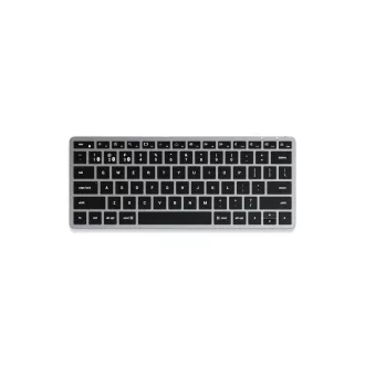   Satechi Slim X1 billentyűzet Irodai Bluetooth QWERTZ Német Fekete, Szürke