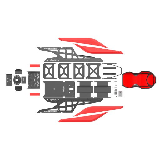Res-Tech CK X1 01 0B repülőgép-/versenyautó-szimulátor tartozék Versenyzői pilótafülke