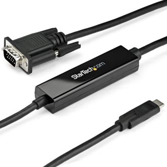   StarTech.com CDP2VGAMM1MB video átalakító kábel 1 M USB C-típus VGA (D-Sub) Fekete