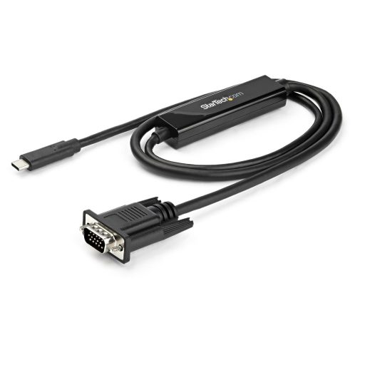 StarTech.com CDP2VGAMM1MB video átalakító kábel 1 M USB C-típus VGA (D-Sub) Fekete