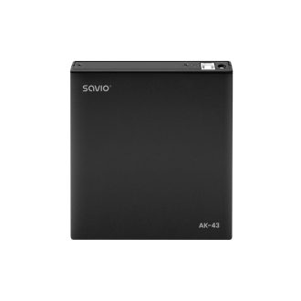   Savio AK-43 optical disc External Slim drive DVD±R/RW CD±R/RW Black optikai meghajtó DVD±RW Fekete
