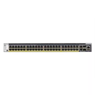   NETGEAR M4300-52G-PoE+ 550W PSU Vezérelt L2/L3/L4 Gigabit Ethernet (10/100/1000) Ethernet-áramellátás (PoE) támogatása 1U Fekete
