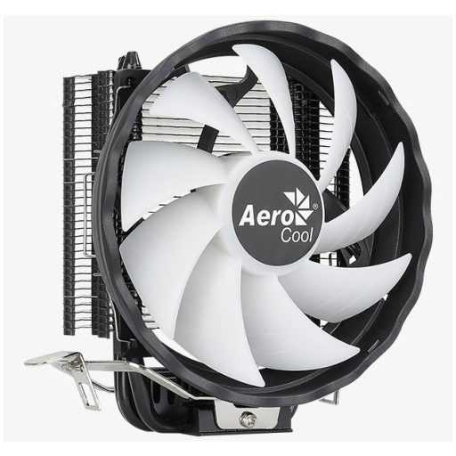 Aerocool Rave 3 FRGB Processzor Hűtő 12 cm Fekete, Fehér 1 db