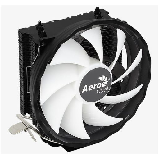 Aerocool Rave 3 FRGB Processzor Hűtő 12 cm Fekete, Fehér 1 db