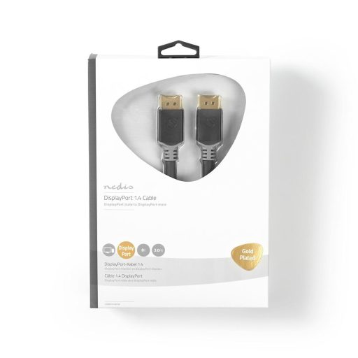 Nedis CCBW37014AT30 DisplayPort kábel 3 M Antracit, Szürke