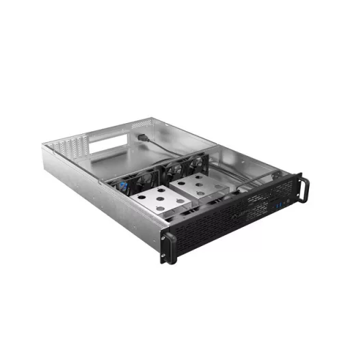 Lanberg SC01-6502-12B moduláris szerver ház Rack (2U) 0 GB