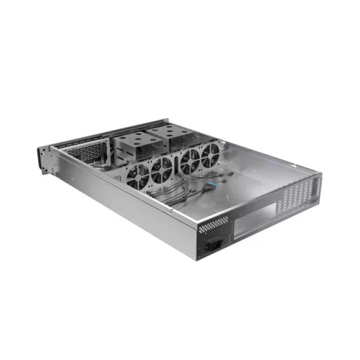 Lanberg SC01-6502-12B moduláris szerver ház Rack (2U) 0 GB