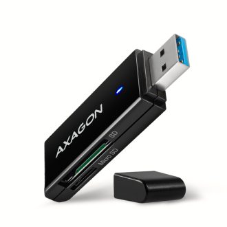   Axagon CRE-S2N kártyaolvasó USB 3.2 Gen 1 (3.1 Gen 1) Type-A Fekete