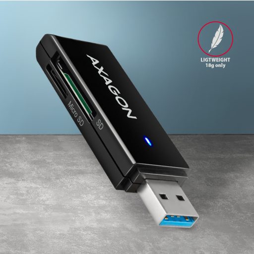 Axagon CRE-S2N kártyaolvasó USB 3.2 Gen 1 (3.1 Gen 1) Type-A Fekete