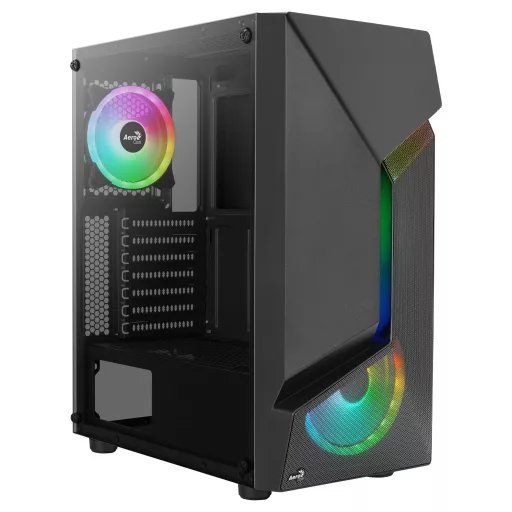 Aerocool SCAPEBKV3 Midi Tower Fekete